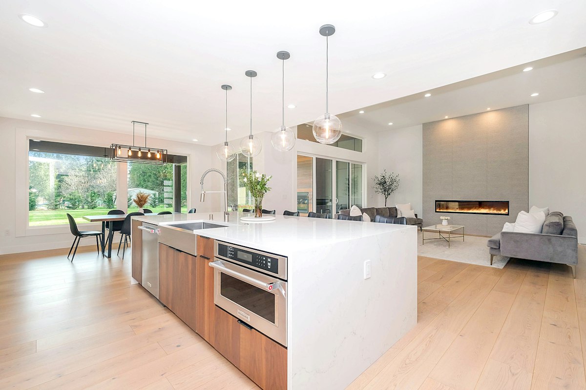 Cocina integral en madera de cedro